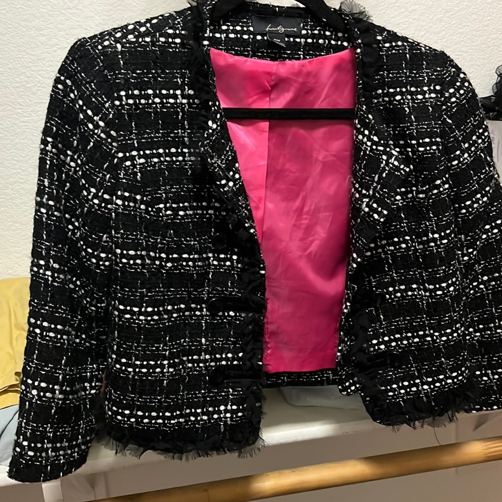 Checked blazer